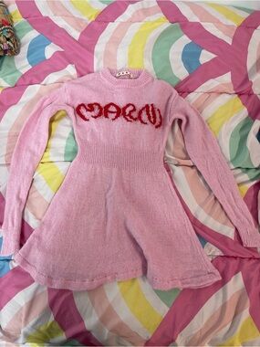 Marni kids Girls Pink Knit Dress